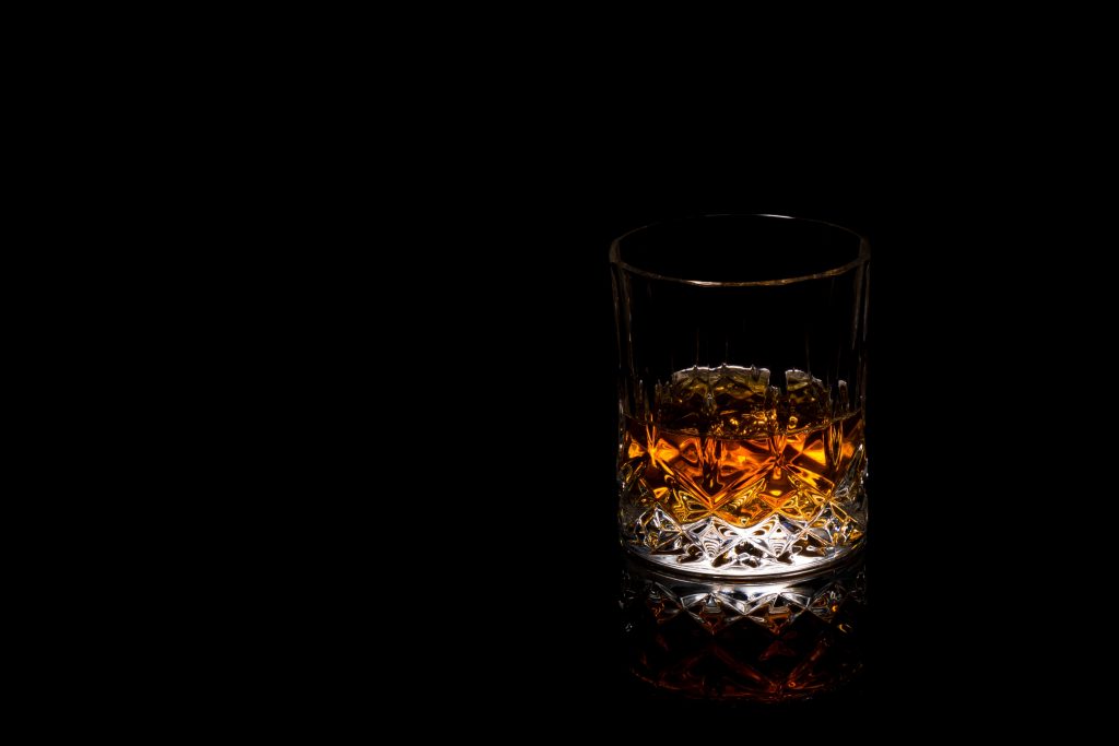 Crystal whiskey glass